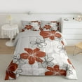 thumbnail image 2 of Homewish Country Floral Bedding Comforter Set,Ustic Flower Twin Comforter Sets,Red Gray White Bedding Set For Men Women,Breathable Home Decor Reversible,2-Piece, 2 of 8