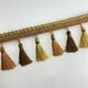thumbnail image 5 of Flecos largos, borlas de poliéster, encaje con borlas, flecos de poliéster para acolchado beige, 5 of 6