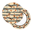 thumbnail image 2 of Disketp Funny Chicken Funda Redonda para Taburete, Funda de Cojín para Silla de Bar Suave y Elástica-13 inch, 2 of 7