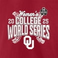 thumbnail image 4 of Men's Crimson Oklahoma Sooners 2025 NCAA Softball Women's College World Series Cut Off T-Shirt, 4 of 4