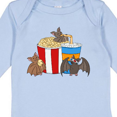 thumbnail image 4 of Inktastic Movie Loving Bats with Popcorn and Soda Boys or Girls Long Sleeve Baby Bodysuit, 4 of 5