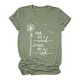 thumbnail image 2 of Gibobby Blusa de Trabajo de Manga Corta T Camisa Casual Impresión manga corta O cuello suelto Fashion Summer Solid Color T camisa Tops(Verde,CH), 2 of 5