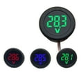 thumbnail image 2 of DC4-100V Round Car Voltmeter LED Digital Display Voltage Electricity Meter, 2 of 8