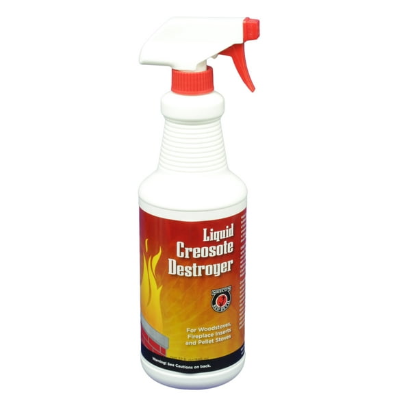 MEECO’S RED Devil 12 Creosote Destroyer Liquid 32 oz. Spray Bottle - Effectively Eliminates Creosote Buildup & Helps Prevent Chimney Fires - Made in The USA