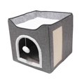 thumbnail image 3 of Cama para gatos Strade Fareast Limited cueva grande gris, 3 of 8
