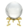 thumbnail image 1 of Unique Bargains 60mm/2.4' K9 Crystal Ball Decorative Ball with Gift Box and Metal Stand Clear 1 Set, 1 of 5