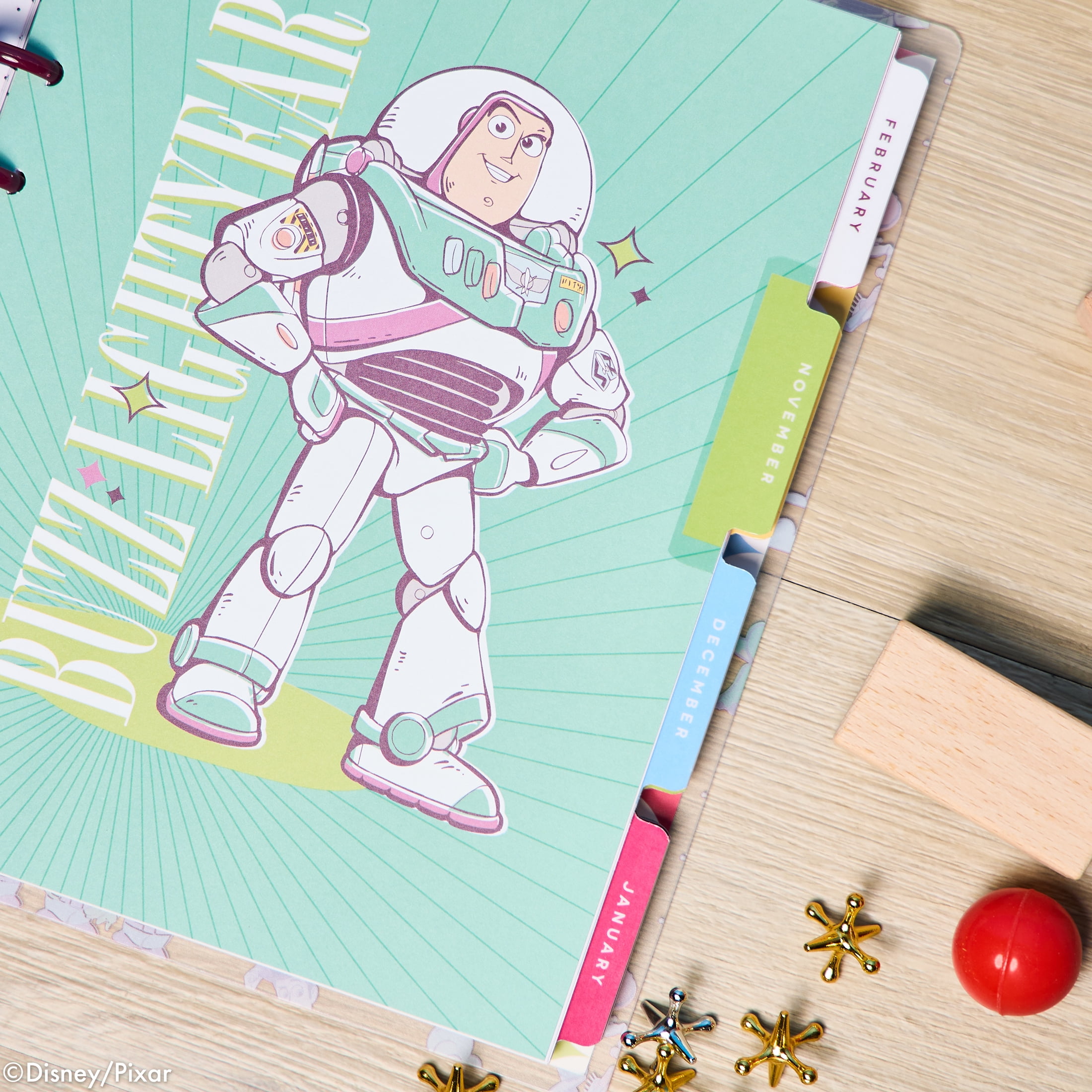 The Happy Planner Toy Story Reach For The Sky Classic Dated Planner (7" x 9.25"), 15 Month October 2025-December 2026, Disc Bound