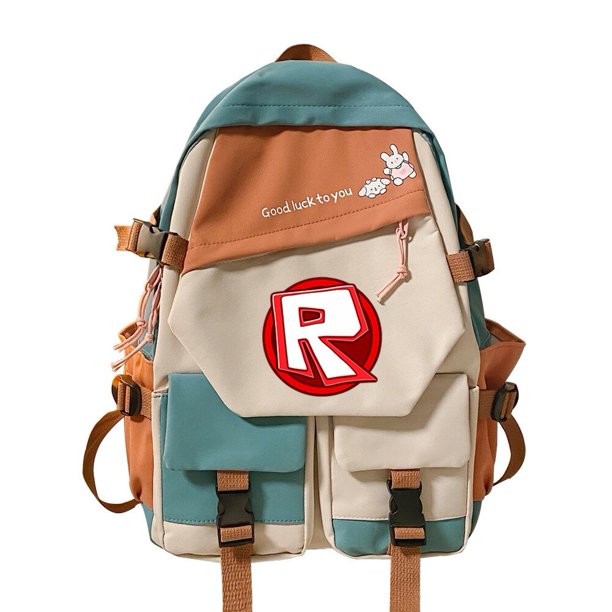 Mochila De Juego Roblox circundante para estudiantes de primaria y secundaria, bolso informal de Color a juego, estilo Campus, nuevo producto