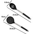 thumbnail image 2 of Sistema de utensilios de cocina de silicona, sistema de utensilios de cocina de 2 piezas, utensilios de cocina antiadherentes, mango de acero inoxidable, 2 of 5