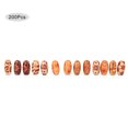 thumbnail image 2 of 200 Pcs Perles en Bois Uniques Perles Peintes Colorées Motif Mixte Accessoires Matériel DIY 15x7mm, 2 of 7