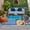 Blue Pink, variant on Swimming Pool Outdoor Rug 4x6 Ft, Non Slip Washable Area Rug, Blue Summer Beach Sea Ocean Patio Rugs Carpet Runner, Large Floor Mat for Indoor/Outdoor Deck Porch Camping