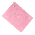 thumbnail image 2 of Tapete de silicona antiadherente para repostería, tapete grueso de silicona para hornear con medidas para hornear masa de pastelería, galletas de Pizza, color rosa, 2 of 10