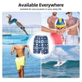 thumbnail image 6 of Uemuo Vintage Blue Pattern Mens Swim Trunks Quick Dry Board Shorts with Mesh Lining, Stretch Beach Shorts Quick Dry No-Chafing Board Shorts-3X-Large, 6 of 9