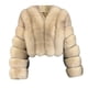 thumbnail image 2 of Chaquetas y abrigos casuales de manga larga sin capucha para mujer, de talla grande, de invierno, cálidos, holgados, con cuello alto, de felpa y pelo, de poliéster., 2 of 4