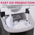 thumbnail image 4 of Frigidaire 26 lb Bullet Ice Maker Black Stainless Steel - compact, high-capacity icemaker producing bullet-shaped ice ideal for kitchens, parties, and entertaining, 4 of 12