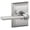 Polished Chrome, variant on SCHLAGE F40LAT622ADD F40-LAT-ADD Latitude Privacy Door Lever Set with Decorative Addison Trim