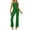 Green, variant on Sevevn Fashion Women's One Shoulder Sleeveless Zipper Solid Color Jumpsuit Beige XL Sales Today Clearance