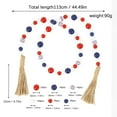 thumbnail image 3 of 1X Independence Day Wooden Bead Decoration Promotion Sale! Independence Day Wooden Beads Decoration B Desktop Dress Up Clearance Sale, 3 of 5