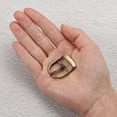 thumbnail image 4 of Uxcell 6Pack 0.75" Single Prong Belt Buckle Oval Center Bar Buckle for Leather Craft, Bronze, 4 of 6