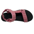 thumbnail image 3 of SNJ Women's Open Toe Slide Flat EVA Foam Hook and Loop Sandal, 3 of 3