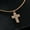 Gold Color, variant on Big Double Cross 14K Yellow Gold Pendant Long Chain Neckalce Korea Women High Quality D Twist Chain Jewelry Gift
