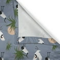 thumbnail image 4 of Ambesonne Bird Print Valance Pack of 2, Japanese Cranes and Bush, 42"X12", Purpleblue Multicolor, 4 of 5