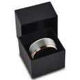 thumbnail image 4 of Charming Jewelers Tungsten Wedding Band Ring 10mm for Men Women Comfort Fit 18K Rose Gold Plated Beveled Edge Brushed Polished Lifetime Guarantee Size 14, 4 of 5