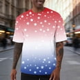 thumbnail image 2 of UVEASISHA Mens American Flag Patriotic T-Shirts Short Sleeve Eagle Printed 4th of July Shirt Big and Tall Fashion Hipster Graphic Tees Independence Day Shirt Purple 4XL, 2 of 7
