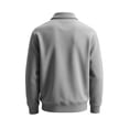 thumbnail image 6 of Delconic Mens Classic Polo Sweatshirt Long Sleeve Collared Pullover Casual Knit Top Regular Fit Button Placket Everyday Shirt Gray M, 6 of 8