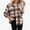 Khaki, variant on Wancir Womens Button Down Flannel Shirts Long Sleeve Plaid Shackets Business Casual Blouse Top