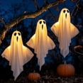 thumbnail image 6 of Halloween Ghost String Lights 3-Pack, LED Hanging Ghost Light Set for Indoor Outdoor Holiday Party Porch Window Yard Decor, 6 of 8