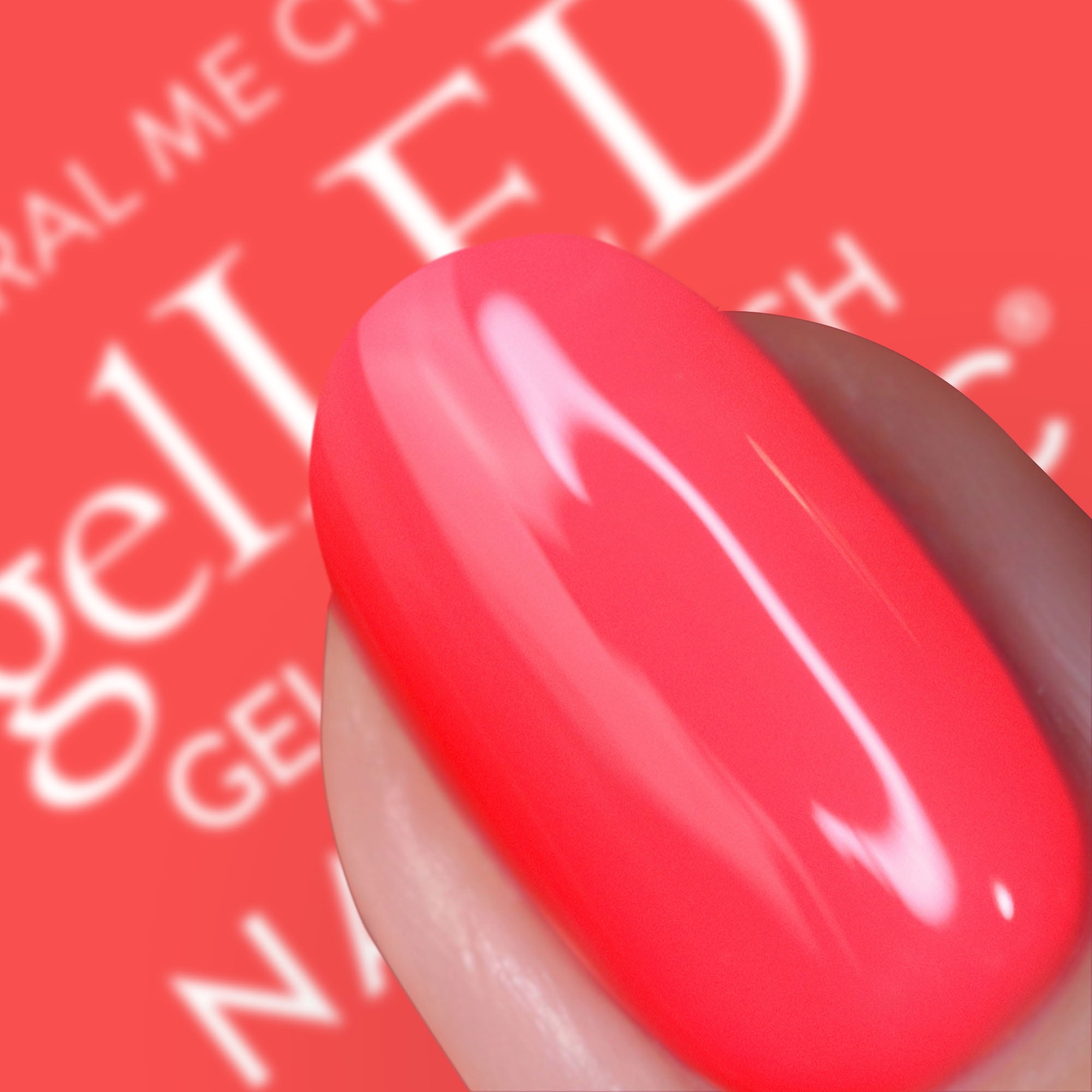 Nails.INC x Sensationail GelLED Gel Nail Polish, Coral Me Crazy, Coral Pink, 0.33 fl oz