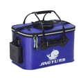 thumbnail image 1 of Sonducket Cubo de cebo vivo plegable portátil, barriles plegables impermeables para exteriores, herramientas de viaje para acampar Pescar azul, 1 of 5