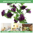 thumbnail image 4 of Nestingho Guirnalda De Hojas Artificiales Moradas Para En Puertas Y, 4 of 7