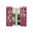 thumbnail image 3 of RYLABLUE Japanese Sakura Cherry Blossom Window Treatment Panel Curtains Window Curtain Kitchen Curtain,Two Piece 26x39 Inces, 3 of 4