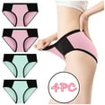 thumbnail image 2 of Solid Briefs Bikini Knickers Panties Patchwork Underwear Underpants Color Women, 2 of 9