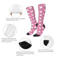 thumbnail image 3 of Yiaed Rabbit Holding Flowers Print Great elasticity Adult Stockings Sports socks for Men and Women, 3 of 6