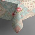 thumbnail image 5 of Pioneer Flower Floral Print Pattern Square Tablecloth, Waterproof Wipeable Spillproof Washable Table Cover for Home Kitchen Party Decor, 42"x42", 5 of 6