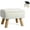 White, variant on BTY White Teddy Fabric Storage Ottoman, 2-in-1 Stool with Lift Top and Hidden Compartment | Plush Upholstered Bench for Living Room, Bedroom, and Entryway