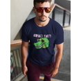 thumbnail image 2 of Crocodile Party Glasses T-Shirt Men -Image by Shutterstock, Male Medium, 2 of 4