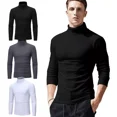 thumbnail image 4 of Playera Slim Fit Hombre Caballero Cuello Tortuga Camisa 3pcs, 4 of 8