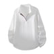 thumbnail image 1 of pstuiky camisas de hombre de manga larga, Blusa/camiseta informal y moderna de color liso con cuello alto y manga larga para hombre Tops casuales para hombres xl, 1 of 7