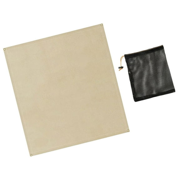 Fireproof Mat for under Pit Retardant Blanket Outdoor Flame Cloth Camping Accessory Barbecue Fiberglass