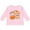 AD-Pink, variant on Cutest Pumpkin in the Patch with Orange Heart Boys or Girls Long Sleeve Toddler T-Shirt