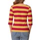 thumbnail image 3 of Camisetas de rayas para mujer Inspire Chic, corte ajustado, mangas de codo, cuello barco, talla S, 3 of 6