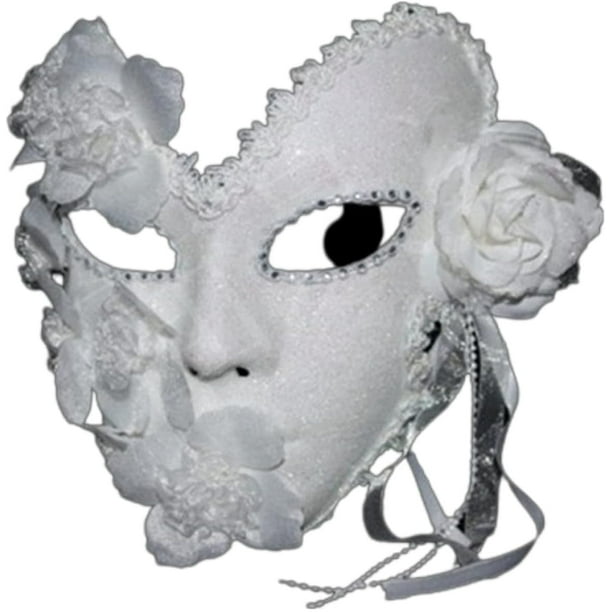 Mascarilla veneciana mascarilla bailarina mascarilla princesa elegante fiesta de carnaval Lisa mascarilla de plumas en toda la cara