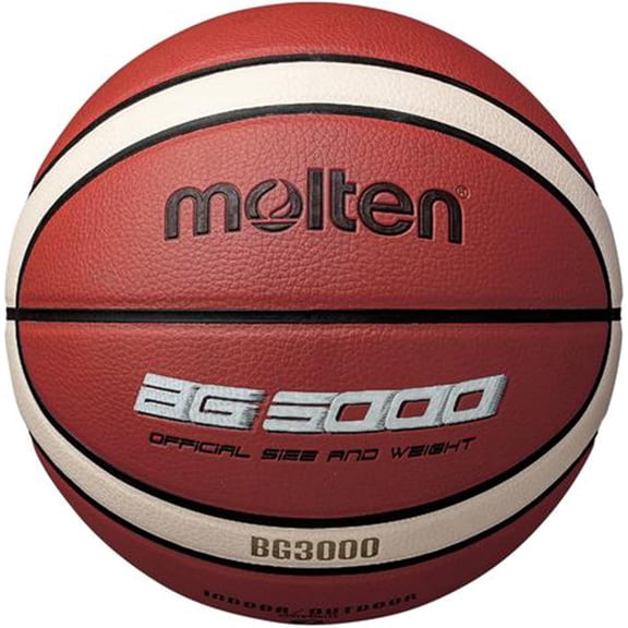 Molten BG3000 Basketball Indoor/Outdoor Synthetic Leather Size 6 Orange-Ivory