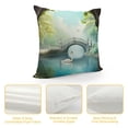 thumbnail image 4 of Chilfamy Swan in the Lake Indoor Outdoor Pillow Covers Square Pillow Cases 1PC Fall Decor for Couch Sofa 22x22in, 4 of 5