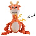 thumbnail image 2 of Dog Squeaky Toy Animal: Cartoon Dog Rope Toy Puppy Teething Toy Puppies Chew Toy, 2 of 10