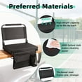 thumbnail image 2 of OUTMASTER Folding Stadium Bleacher Seat with Back Support & Cushion.(2PC), 2 of 9